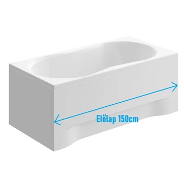 Egyenes kád előlap 150 cm