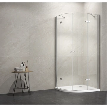 Íves zsanéros zuhanykabin 90x90 zuhanytálcával