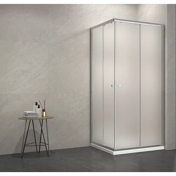 Szögletes zuhanykabin 80x80 zuhanytálcával