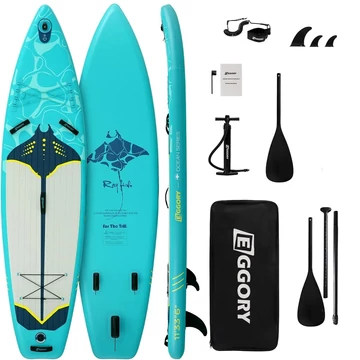 Eggory Ray Fish SUP deszka – stabil, 159 kg, szett