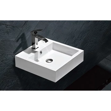  öntött márvány mosdó 45x45x12,5(11,5)cm