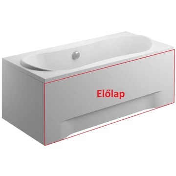 Egyenes kád előlap 170 cm