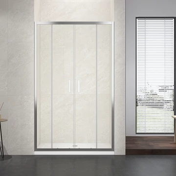 MR-502B zuhanykabin előlnézet – 150x200 cm, tolóajtós, 6 mm üveg