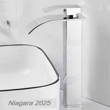Niagara magas króm széles mosdó csaptelep