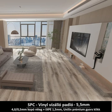 Pezsgő Fűz SPC padló - Class 42 kopásállóságú vízálló klikkes burkolat 5,5 mm vastagsággal Pezsgő Fűz SPC padló - Class 42 kopásállóságú vízálló klikkes burkolat 5,5 mm vastagsággal