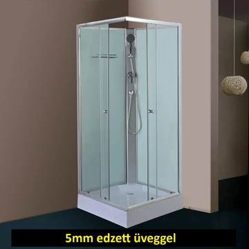 Hátfalas szögletes zuhanykabin 80x80cm 