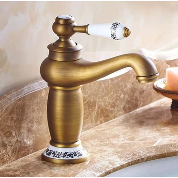 Toscana bronz mosdó csaptelep egykaros