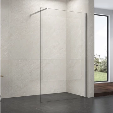 Walk-in zuhanyfal 80 x 200 cm átlátszó üveggel Walk-in zuhanyfal 80 x 200 cm átlátszó üveggel