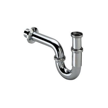 Fém  króm csőszifon 32mm átmérővel.