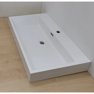  öntött márvány mosdó 80x48x10 cm