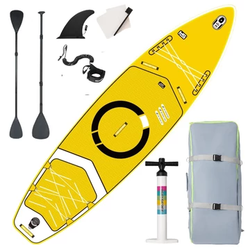 MSEASFREE sárga felfújható SUP deszka 335x81x15 cm – Stabil, kényelmes, könnyen kezelhető MSEASFREE sárga felfújható SUP deszka 335x81x15 cm – Stabil, kényelmes, könnyen kezelhető