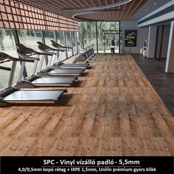 Őszi Rezgés SPC padló - Class 42 kopásállóságú vízálló klikkes burkolat 5,5 mm vastagsággal Őszi Rezgés SPC padló - Class 42 kopásállóságú vízálló klikkes burkolat 5,5 mm vastagsággal