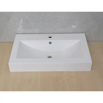 MR Szaniter M-706 Cédrus 70x47x9cm öntött márvány mosdó  Kiváló minőségű öntött márvány  mosdó.  A felülete fényes fehér.