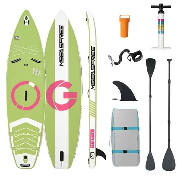 MSEASFREE Green felfújható SUP deszka 335x81x15 cm – Stabil és kényelmes állva evezéshez MSEASFREE Green felfújható SUP deszka 335x81x15 cm – Stabil és kényelmes állva evezéshez