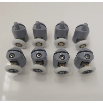 Zuhany görgő szett Szimpla 4db felső, 4db alsó rugós 23 és 25mm