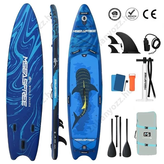 Mseasfree Raye SUP 12’6 – extra nagy, 310 kg teherbírás