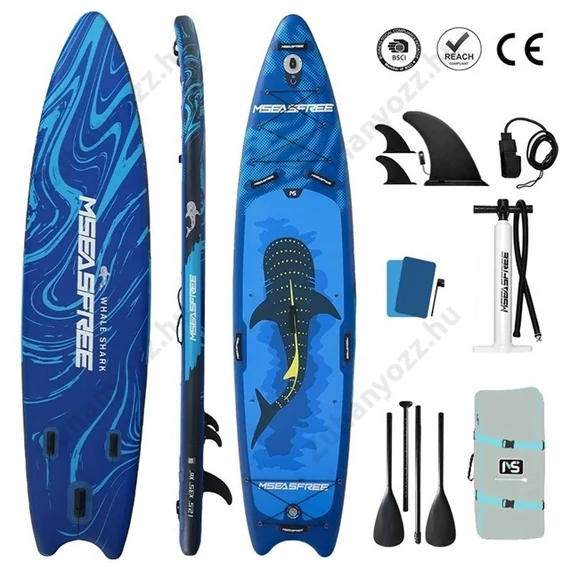 Mseasfree Raye SUP 12’6 – extra nagy, 310 kg teherbírás
