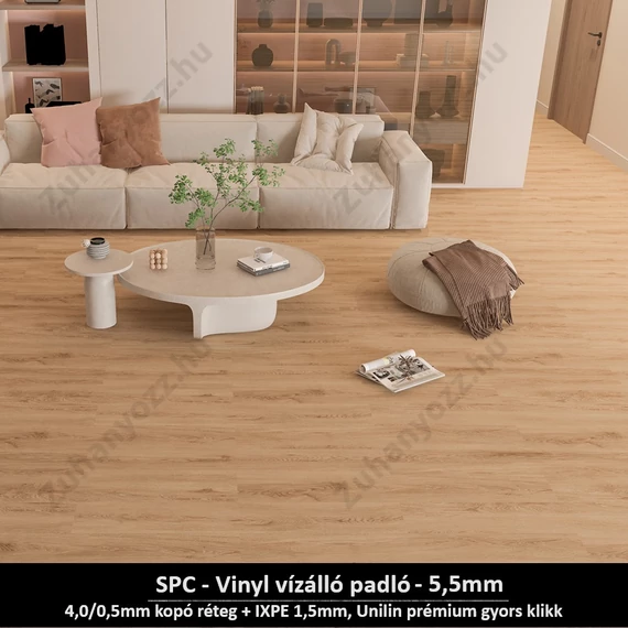 SPC - Vinyl padló 2,25m2/csomag &quot;Szavannai Fenyő&quot; Prémium