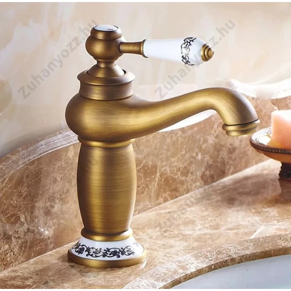Toscana bronz mosdó csaptelep egykaros