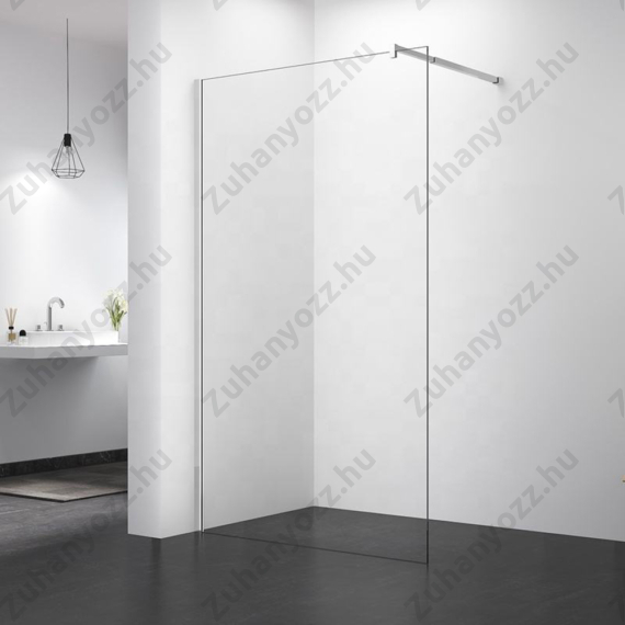 Zuhanyfal 110 x 200 cm átlátszó üveg