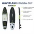 Kép 1/12 - WavesUP Black SUP – stabil, 180 kg, univerzális deszka