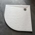 Kép 2/3 - Thermal zuhanytálca Íves kő mintás öntött márvány 90 cm x 90 cm x 3 cm szifonnal